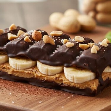 Snickers caseros y saludables: la receta fácil con plátano, chocolate y sin horno