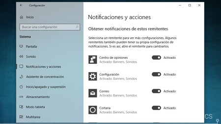 Notificaciones De Remitentes