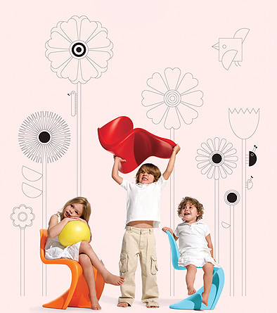 Panton Junior, silla de diseño para niños