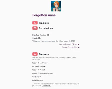 Forgotton Anne のようなゲームには Facebook トラッカーが含まれていますが、ソーシャル ネットワークでのログインは提供されていません。または広告が表示されない場合は広告トラッカー