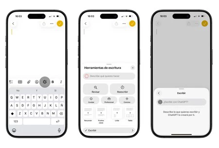 Herramienta Escritura