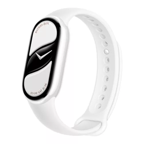 Xiaomi Smart Band 10, Edición Cerámica, Smart Watch, AMOLED 1.72'', batería 21 días (carga rápida), 150+ modos deportivos, monitor de salud preciso, iOS/Android, Impermeable 5ATM, Brújula,Blanca Perla