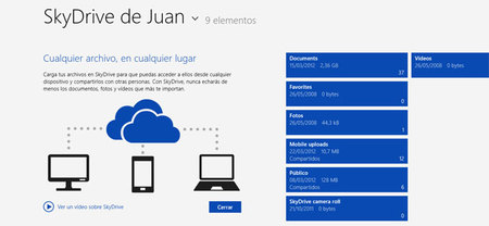 Actualización de Skydrive para Windows 8 Modern UI
