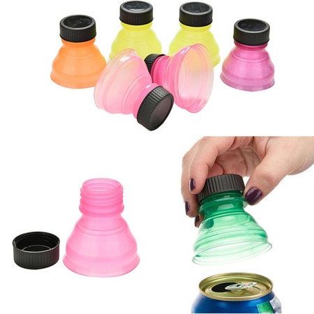 Pack de 6 tapones para latas por sólo 1,47 euros, evita que se derrame la bebida o que pierda el gas