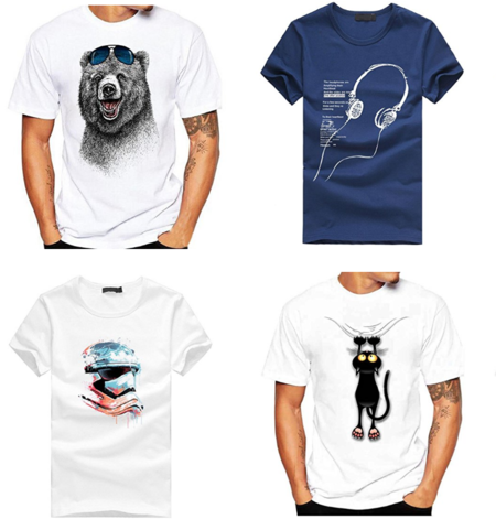 4 Camisetas de hombre por menos de 3,60 euros en Amazon
