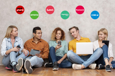 Comparamos las tarifas de fibra y móvil más baratas de República Móvil con Lowi, Amena, Finetwork, Digi y Pepephone
