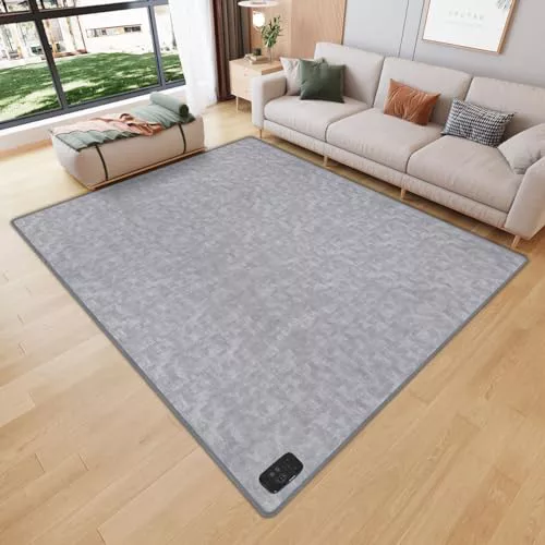 Alfombrilla calefactora eléctrica, alfombra calefactora de cristal de carbono con temperatura y temporizador ajustables, almohadilla calefactora for pies for oficina y dormitorio en casa ( Size : 100X