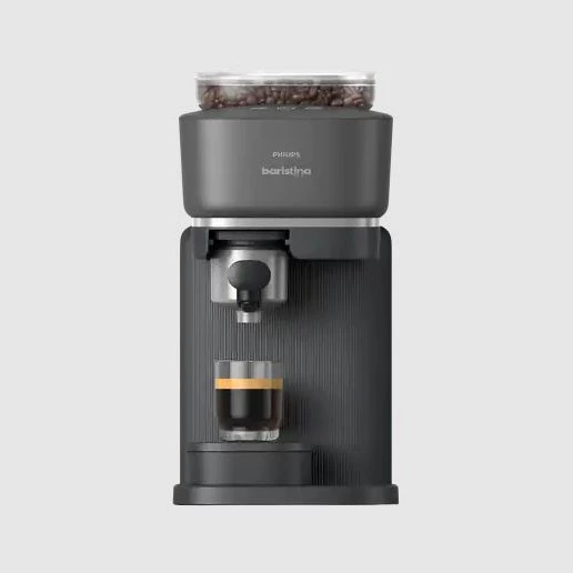 Cafetera express - Philips Baristina BAR300/60, Molinillo cerámico, 16 bares, Café en grano, 4 programas, 1550 W, 1,2L, 30s, IA, 72 dB, 3 años, Negro
