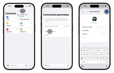 Contraseña guardada