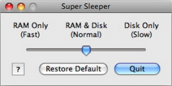 SuperSleeper, elige cómo suspender tu Mac