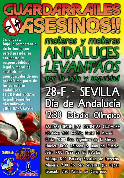 28 de febrero: manifestación contra los guardarrailes