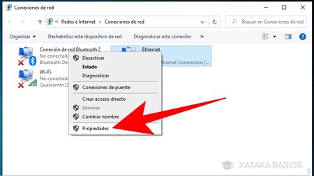 Propiedades Ethernet