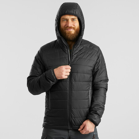 Chaqueta Acolchada De Montana Y Trekking Hombre Forclaz Trek100 Negro