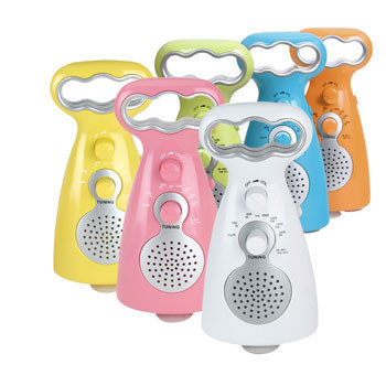 Radios para ducha coloridas