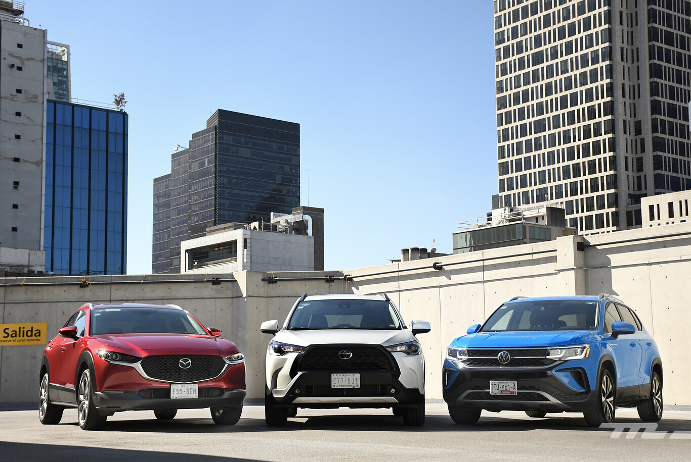 Toyota Corolla Cross vs. Mazda CX-30 y Volkswagen Taos, comparativa: los SUV son los nuevos sedanes