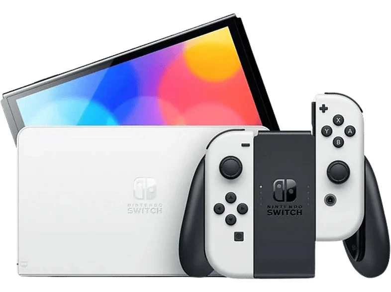 Consola - Nintendo Switch OLED, 7", Joy-Con, 64 GB, Blanco