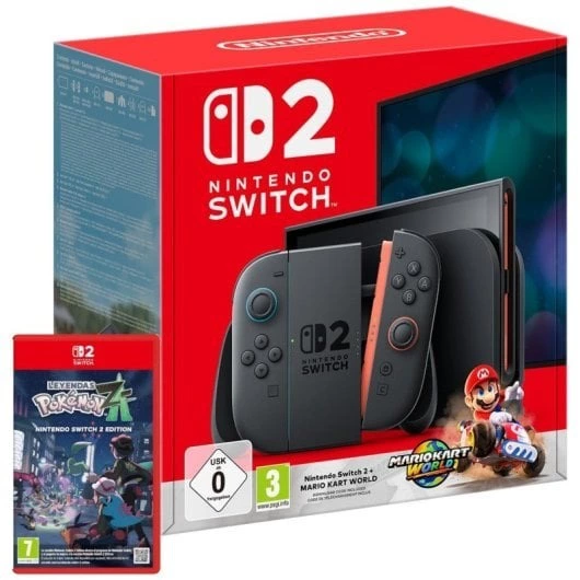 Nintendo Switch 2 + Mario Kart World + Pokemon Leyendas Z-A