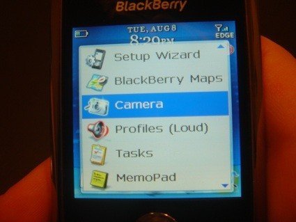 BlackBerry Pearl en acción