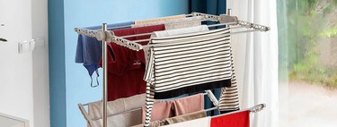 Cinco tendederos eléctricos plegables con los que seguir la técnica japonesa de secar la ropa en casa 