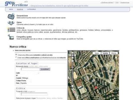 Geo-críticas, opiniones geolocalizadas de ciertos lugares
