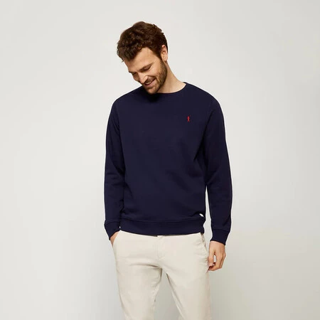POLO CLUB Sudadera orgánica con Cuello Redondo de Hombre