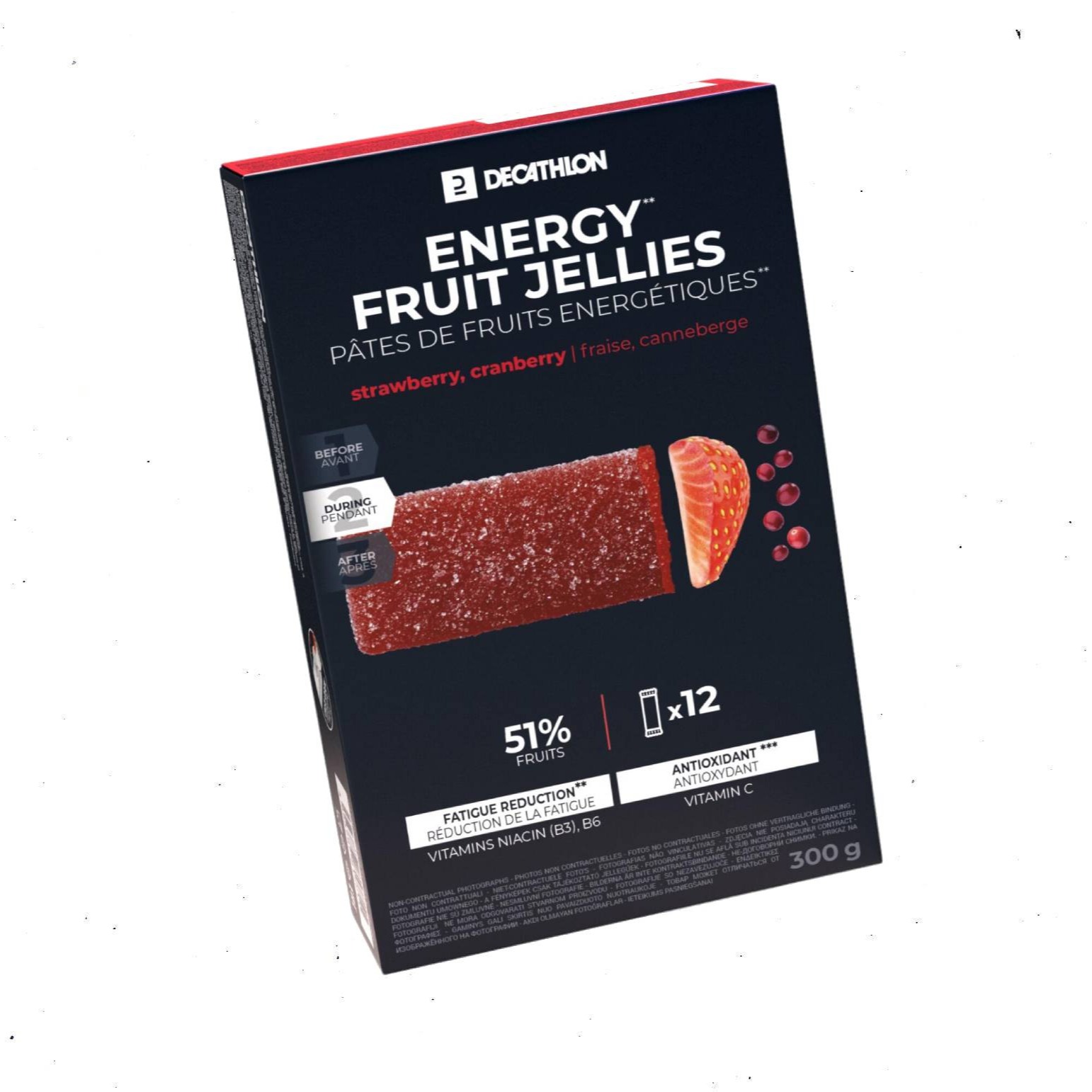 Pasta de frutas energética ecosize fresa arándano acerola 12x25 g
