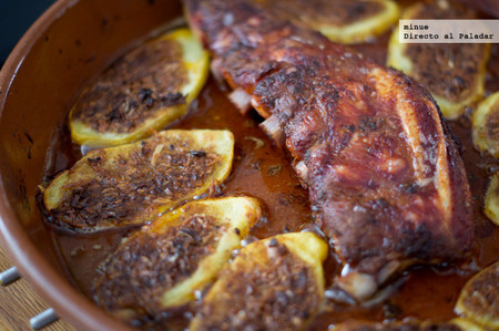Receta de patatas encebolladas al horno