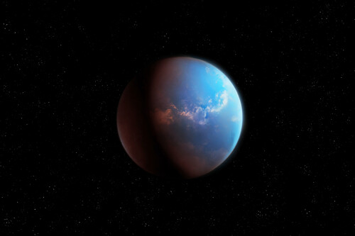 imagem realista de um Super-Terra