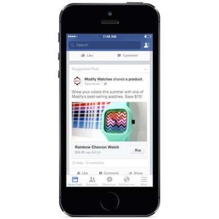 Facebook quiere que compres cosas directamente desde tu muro