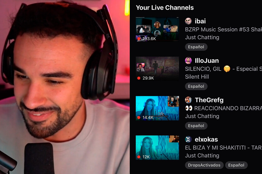 Mientras todo Twitch estaba reaccionando a la canción de Shakira a ...