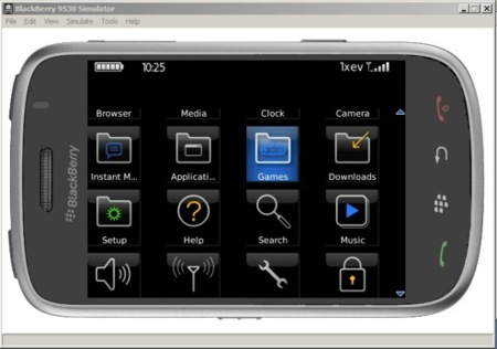 Emuladores de teléfonos: Storm, Bold y 5800