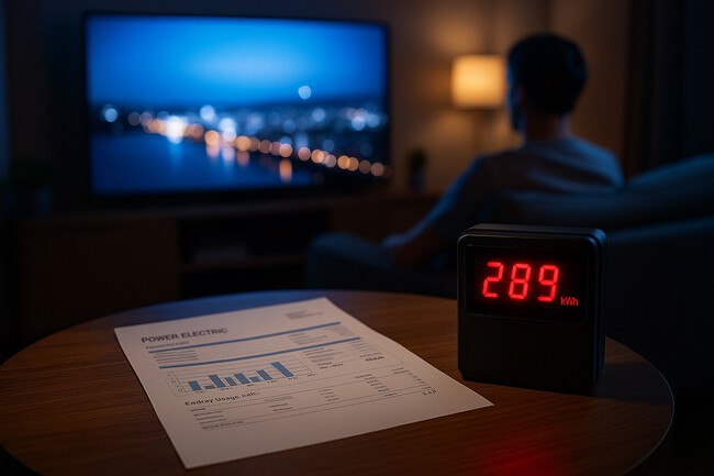 Televisor y factura de la luz