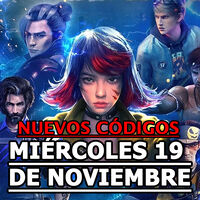Free Fire MAX, códigos gratuitos del Miércoles 19 de noviembre 