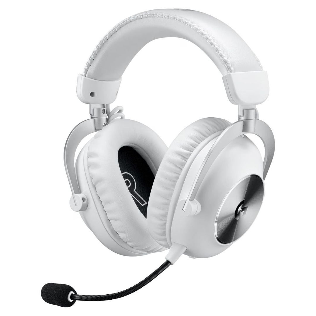 Headset Gamer Sem Fio Logitech G PRO X 2 LIGHTSPEED Com Microfone Removível, Drivers de Grafeno 50mm, Conexão Bluetooth, USB e 3,5 mm, Compatível com PC, PS5, PS4, Switch - Branco
