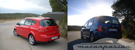 Comparativa: SEAT Altea XL 1.8 TFSI contra Volkswagen Touran 1.4 TSI (parte 2)