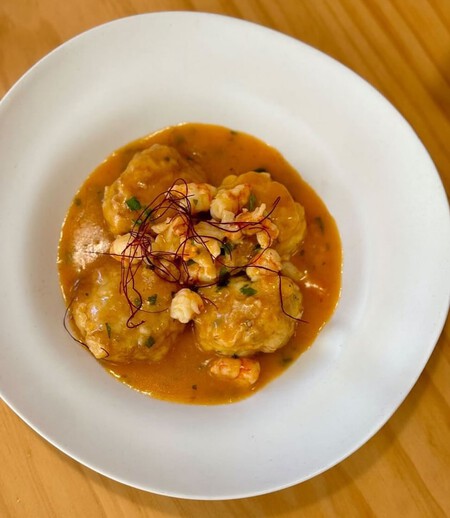 Albondigas De Merluza En Salsa De Gambas