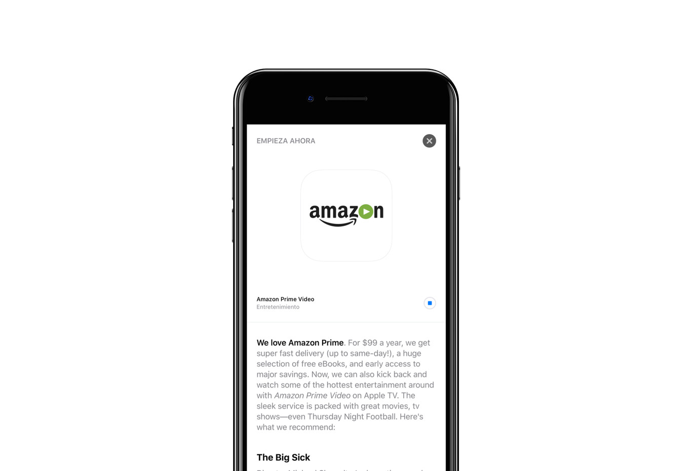 Amazon Prime Video para Apple TV ya se encuentra disponible en la App