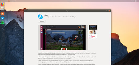 El nuevo Skype ya está disponible como un paquete snap para Ubuntu