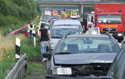 Accidente en Autobahn A2