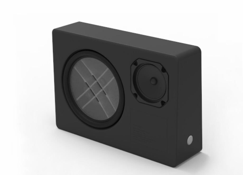 El cuerpo de este altavoz sirve para cargarlo y hacerlo funcionar: se alimenta de luz ambiental y su autonomía es ilimitada