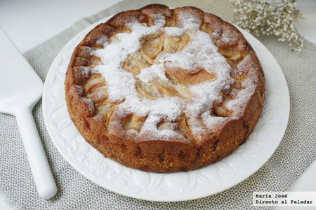 Bizcocho alemán con manzana. Receta