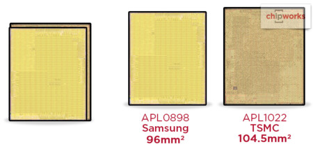 Apple utiliza chips A9 de diferente tamaño de Samsung y TSMC para sus iPhone