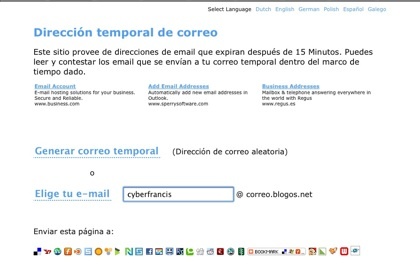 Blogos, otro servicio de cuentas de correo desechables con opción de respuestas