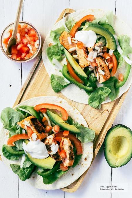 Tacos de salmón