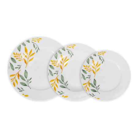 La Mediterranea Vajilla Completa 12 Piezas De Porcelana
