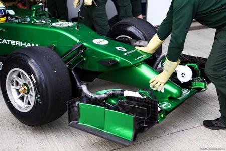 Caterham estrenará en Bélgica una nariz similar a la del Williams FW36