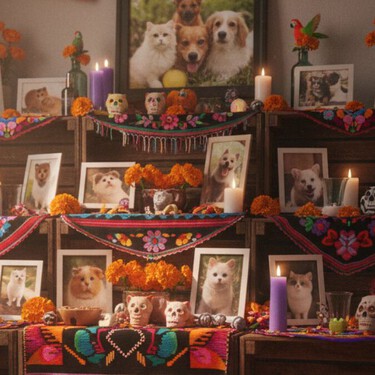 Cómo armar un altar de muertos para tu perro o gato: qué día se celebra y qué se pone