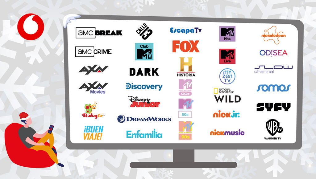 Vodafone regala más de 30 canales gratis por Navidad: cuáles son y cómo puedes conseguirlos 