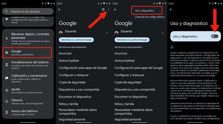 Bateria Google Consumo