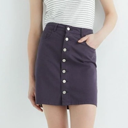 Unit Falda mini sarga botones